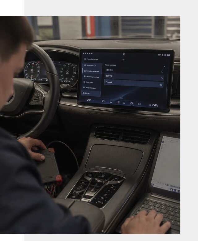 Русификация автомобиля BYD HAN для эксплуатации в Чехове